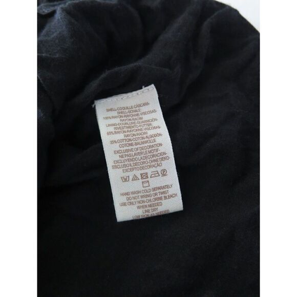 Free People Women's Sz 4 Black Floral Bell Sleeve Boho Festival Mini Dress - Picture 7 of 12